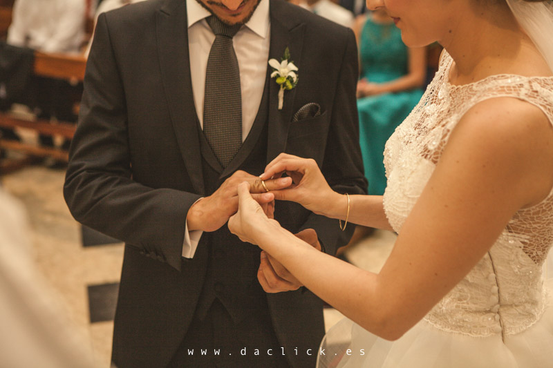 intercambio de anillos de boda
