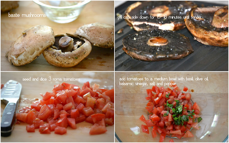 Grilled Portobello Sliders with Bruschetta Mother Thyme