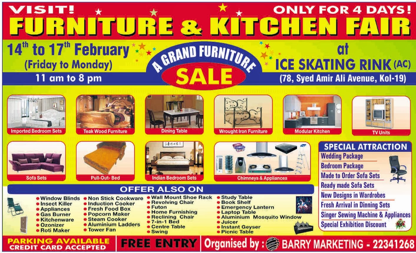Kolkata Events Information Furniture Kitchen Fair From 14 02