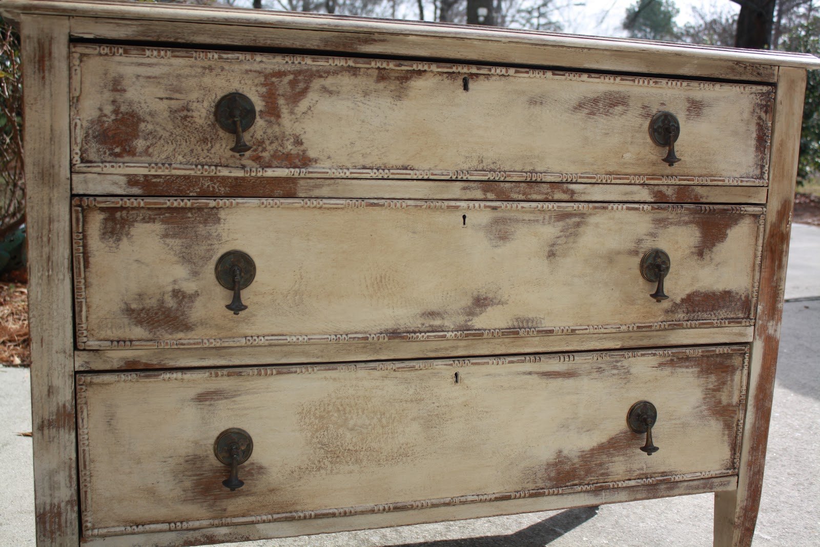 *Savvy Salvage Sisters Distressed dresser