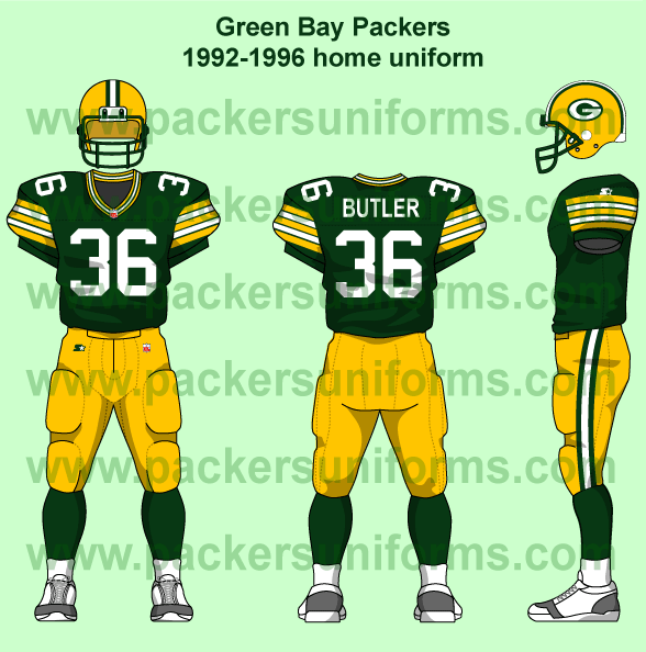 gold packers jersey