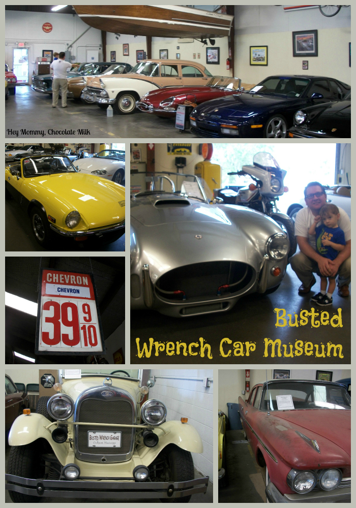 Hey Mommy, Chocolate Milk Busted Wrench Car Museum