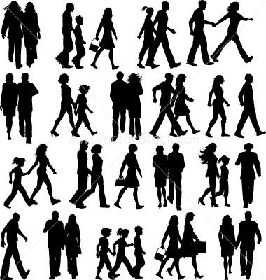 People Silhouette Walking Posted by Burridge at 0224