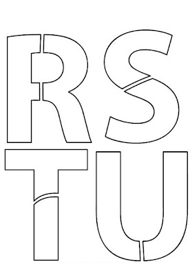 Moldes de Letras RSTU