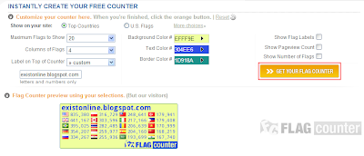 cara memasang widget flag counter pada blog