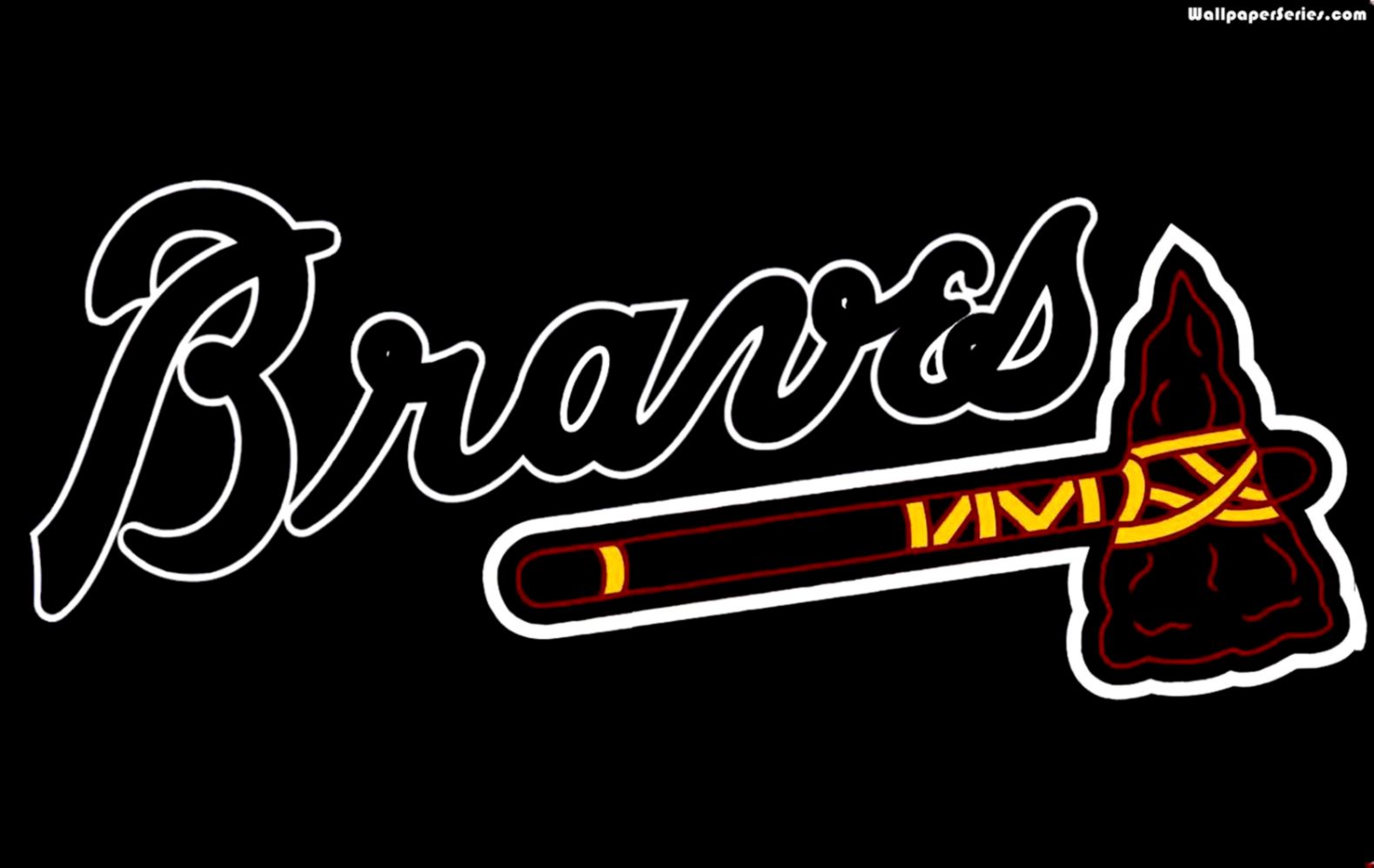 Atlanta Braves Black Background Logo Wallpaper Wallpaper Series Atlanta Braves Black Background Logo Wallpaper Wallpaper Series