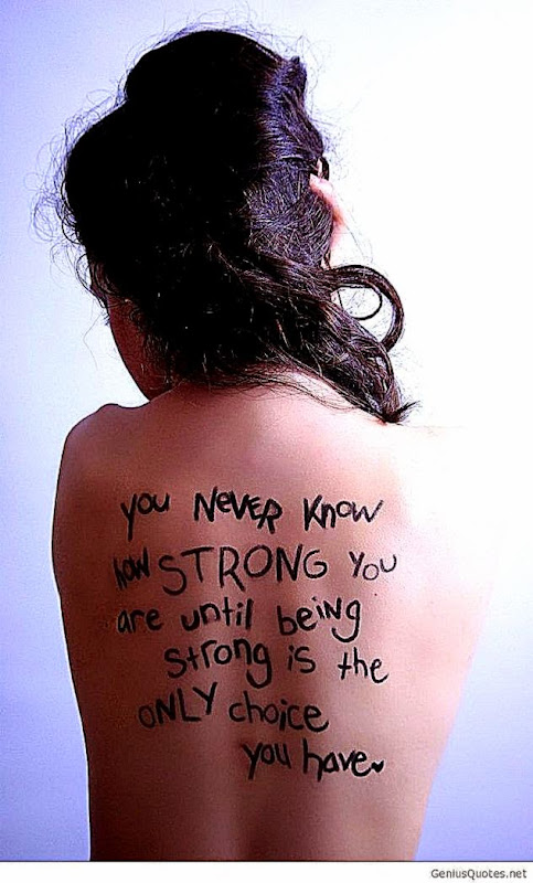 Tattoo quote on a empty girl Tattoo quote on a empty girl