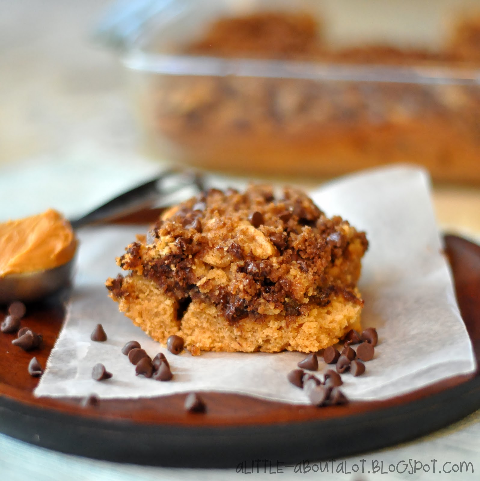 a little about A LOT Peanut Butter Coffee Cake