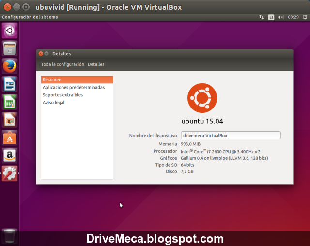 DriveMeca instalando Linux Ubuntu Desktop Vivit Vervet 15.04 paso a paso
