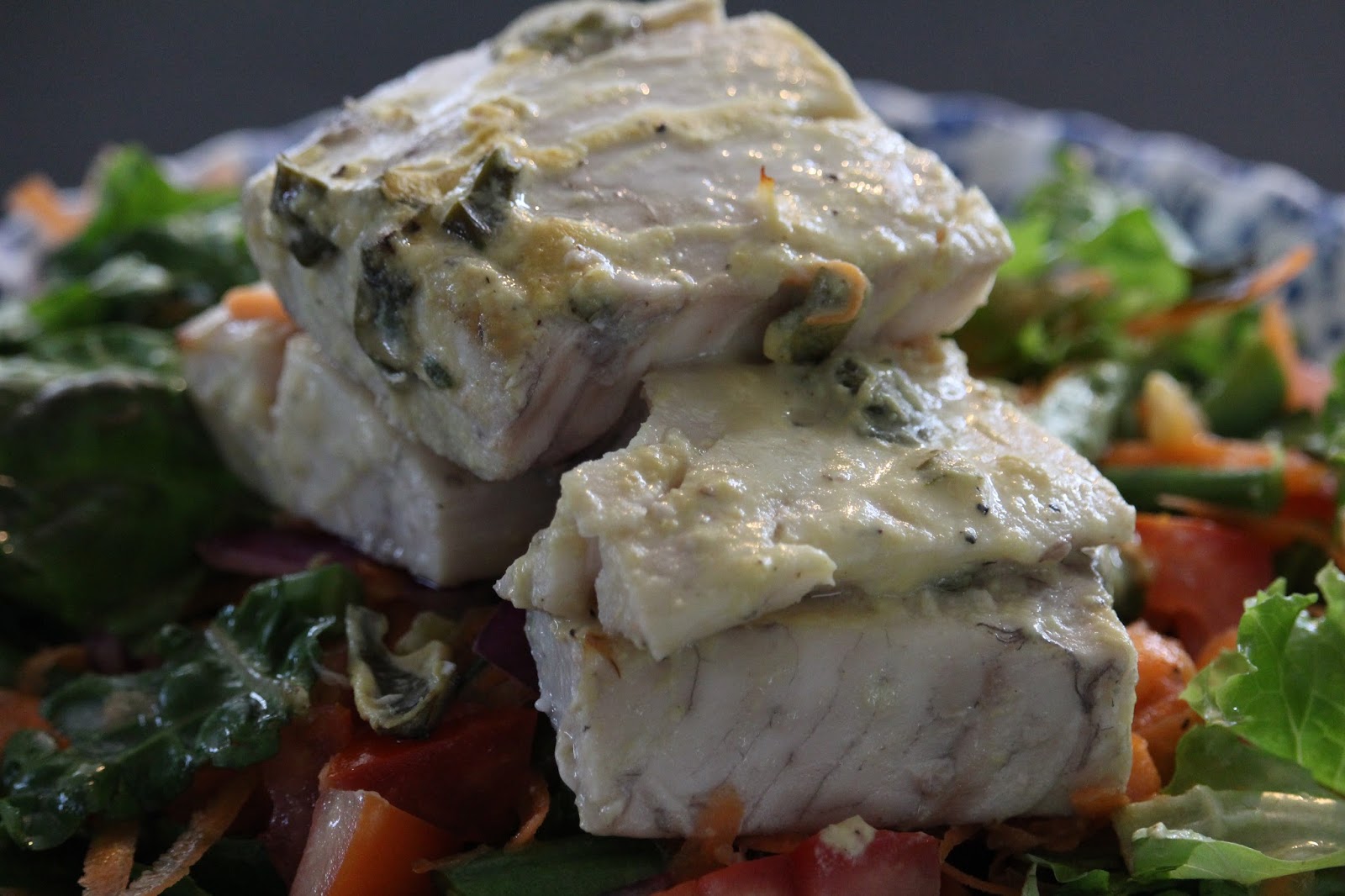 SOULFUL HEALTHY LIVING BAKED BARRAMUNDI with MUSTARD & LEMON