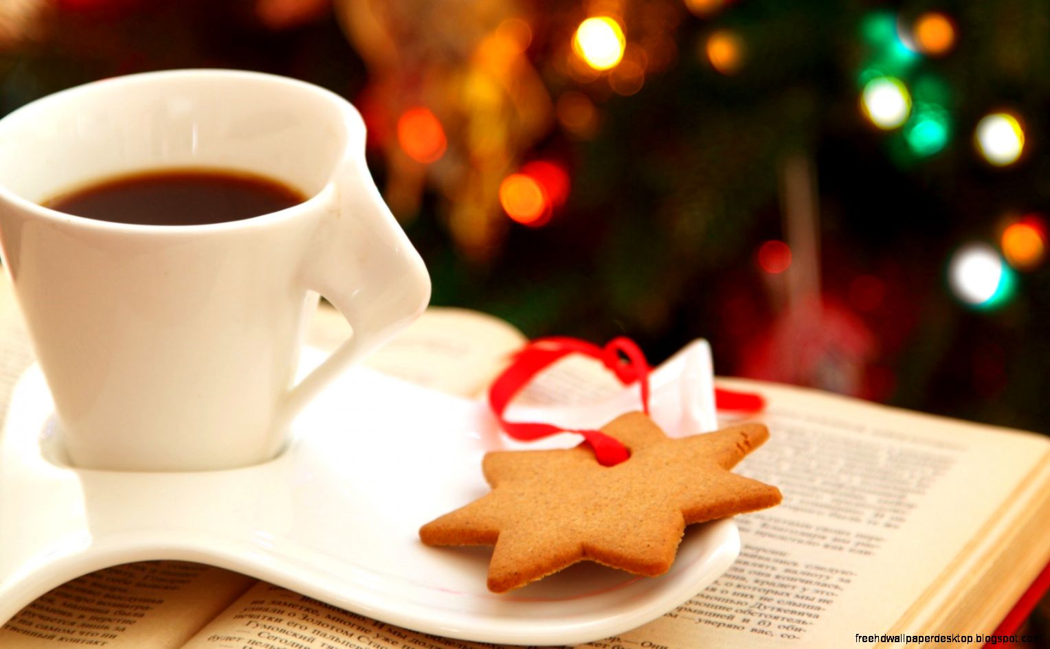Cup Coffee Cookies Star Book Lights Bokeh Christmas HD Wallpaper Cup Coffee Cookies Star Book Lights Bokeh Christmas HD Wallpaper