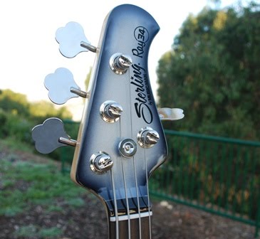Rex and the Bass: Sterling by MusicMan RAY34 Silverburst Bass