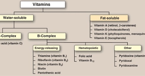 vitamins functions types characteristics chemical name vitamins and deficiency diseases chart