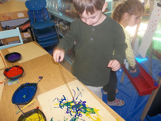 Playfully Learning: Yarn Painting