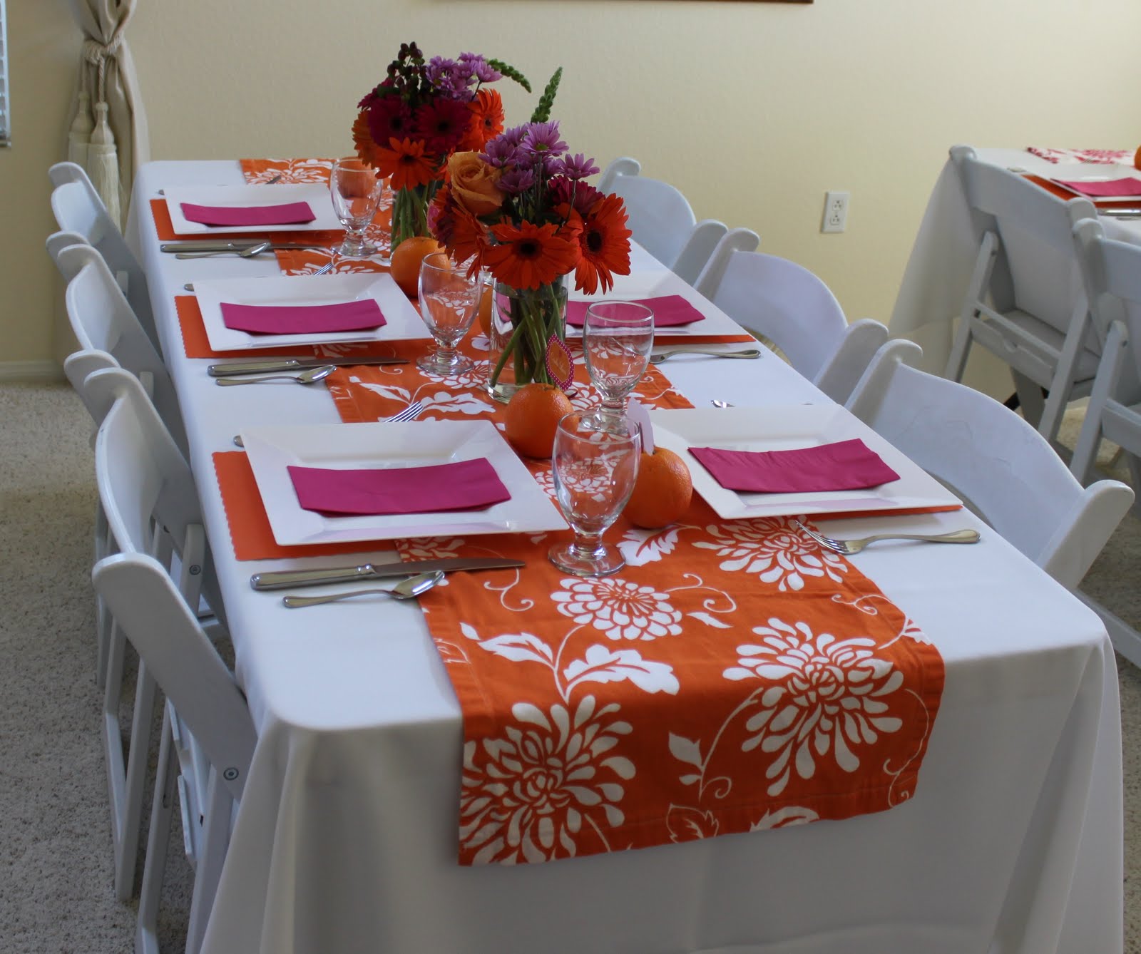 Chic to Chic Events Pink & Orange Bridal Shower
