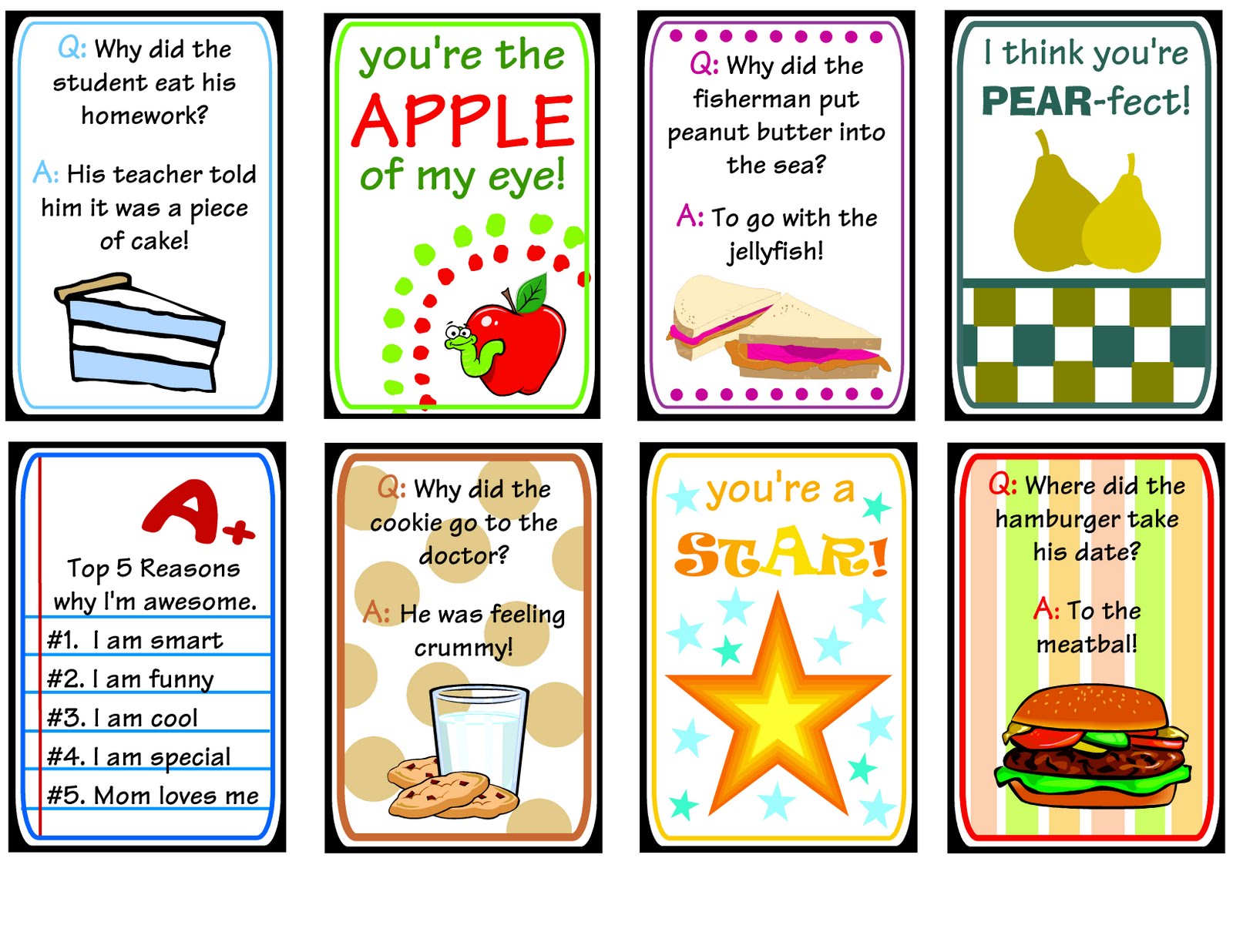 16 Free & Cute Printable Lunchbox Notes for Tweens & Teens - iMOM