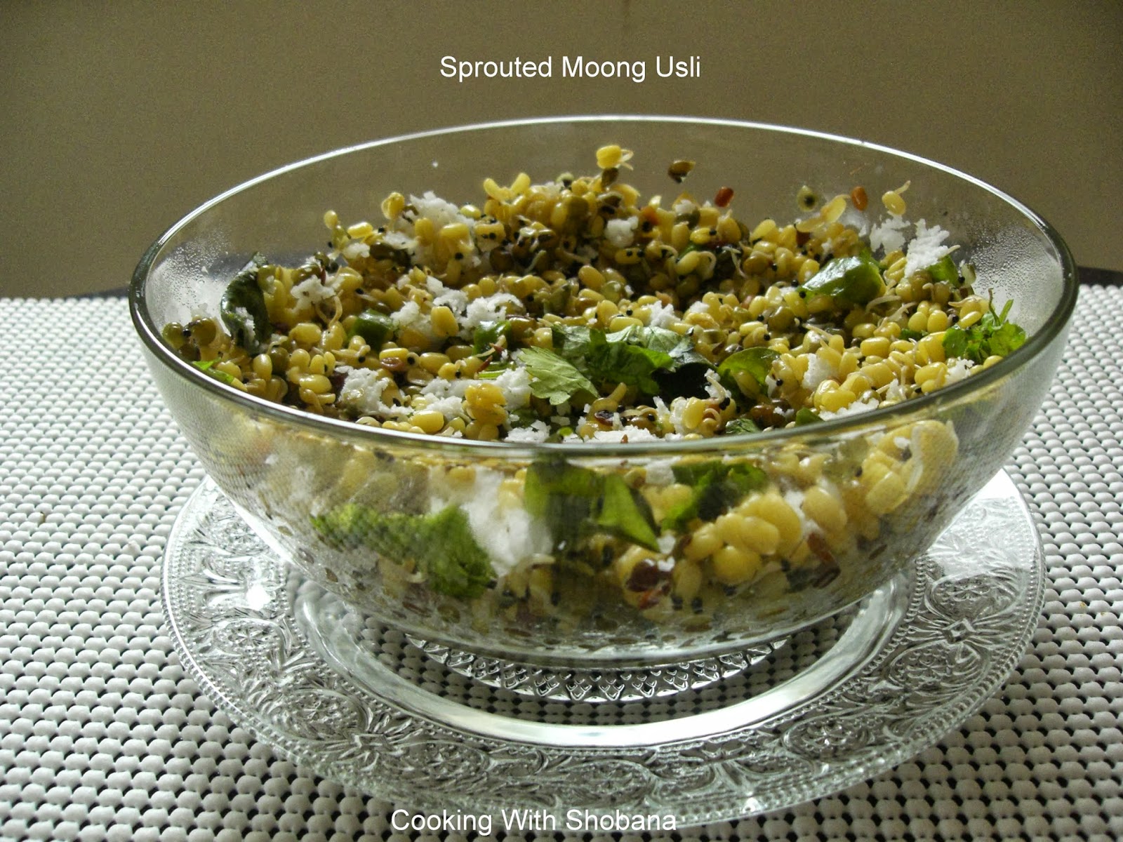 Cooking With Shobana SPROUTED MOONG USLI