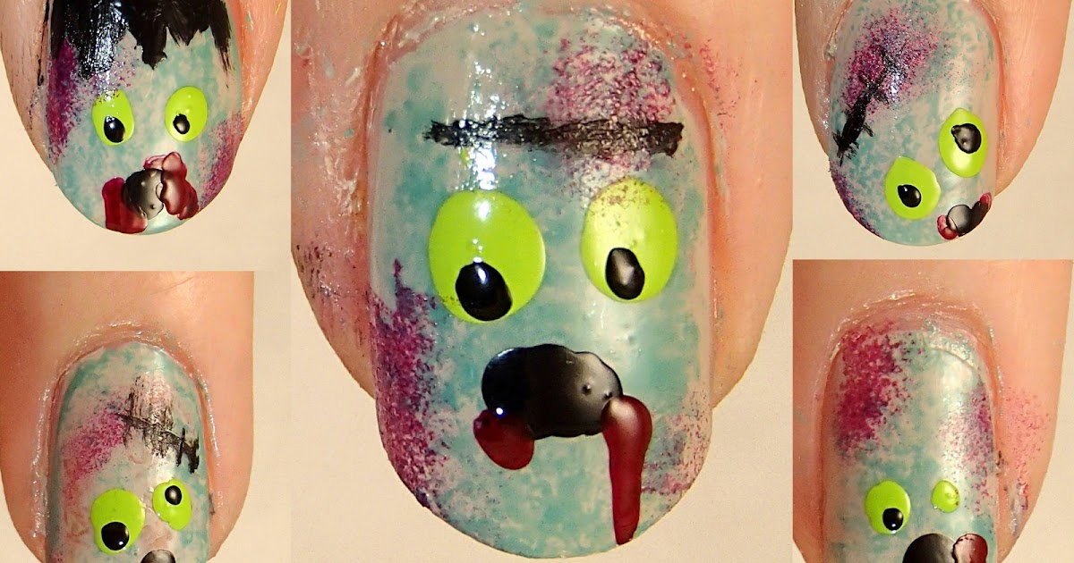 5. "Zombie Apocalypse Nail Art Tutorial" - wide 1