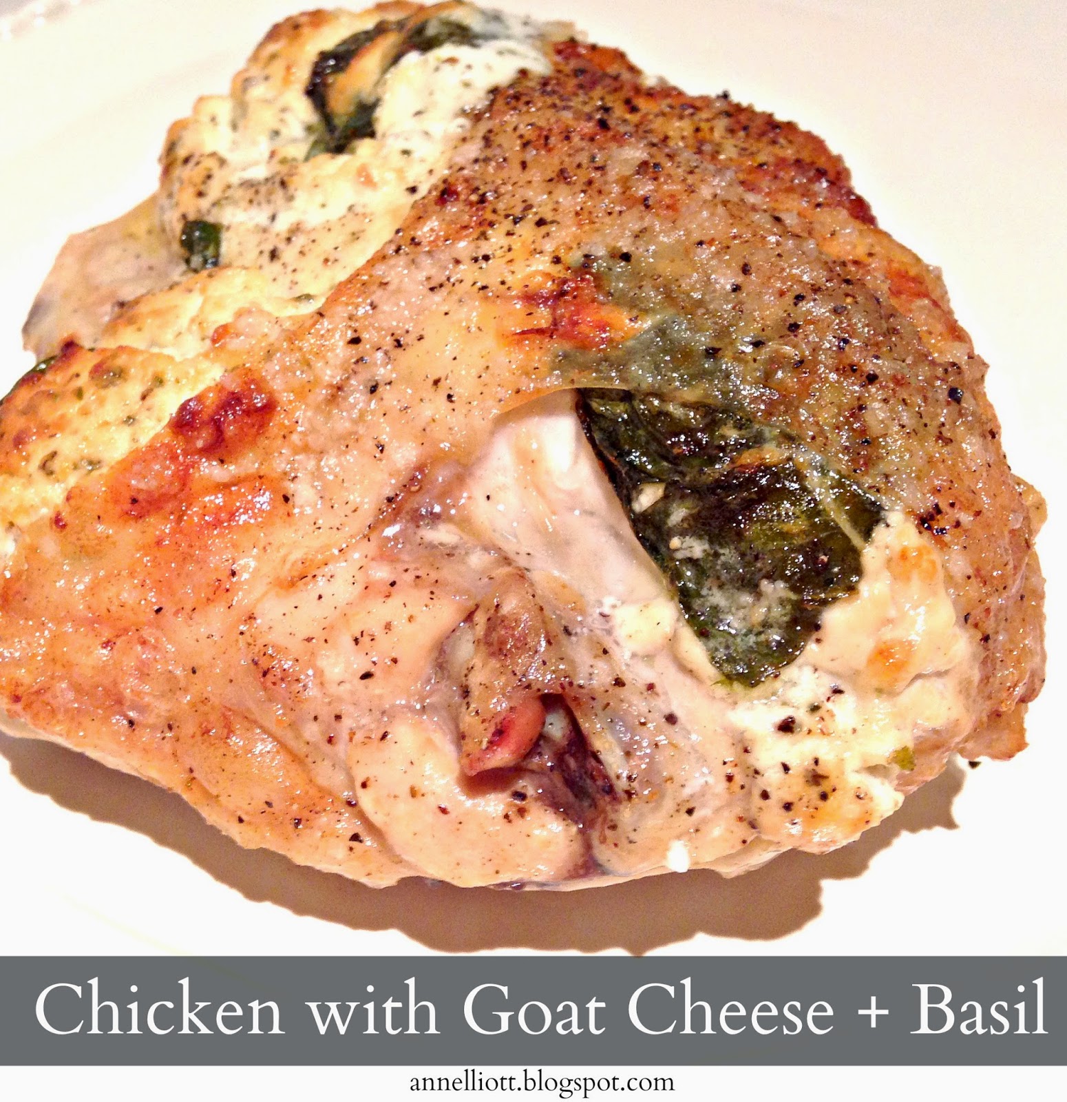 ann elliott Recipe Chicken with Goat Cheese + Basil