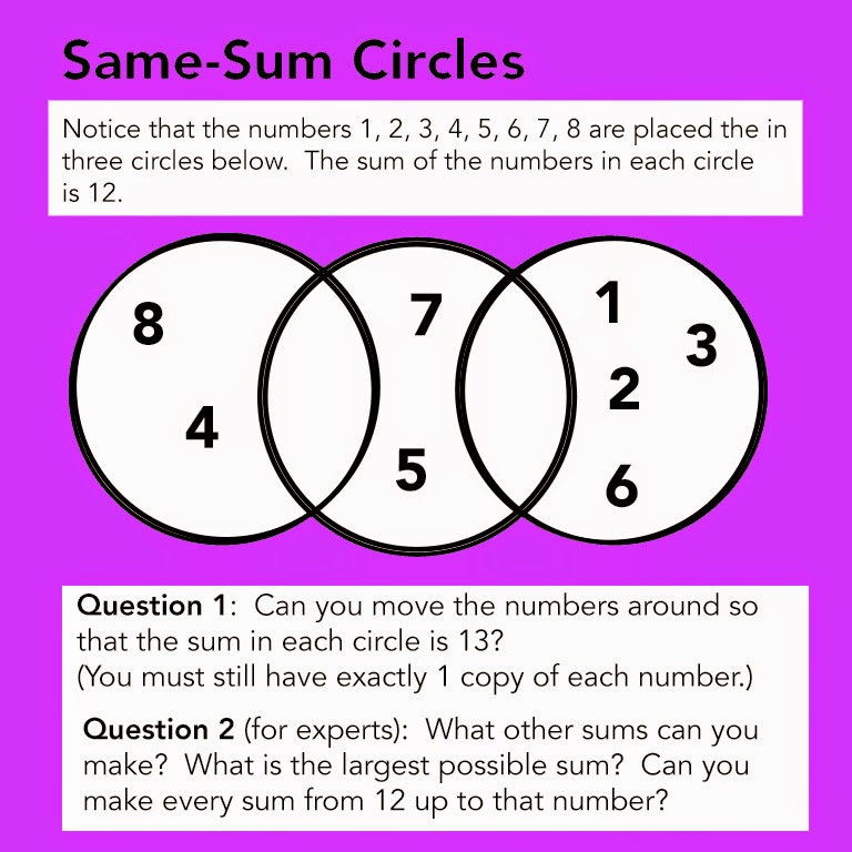 1001 Math Problems consecutive numbers and other number sequences