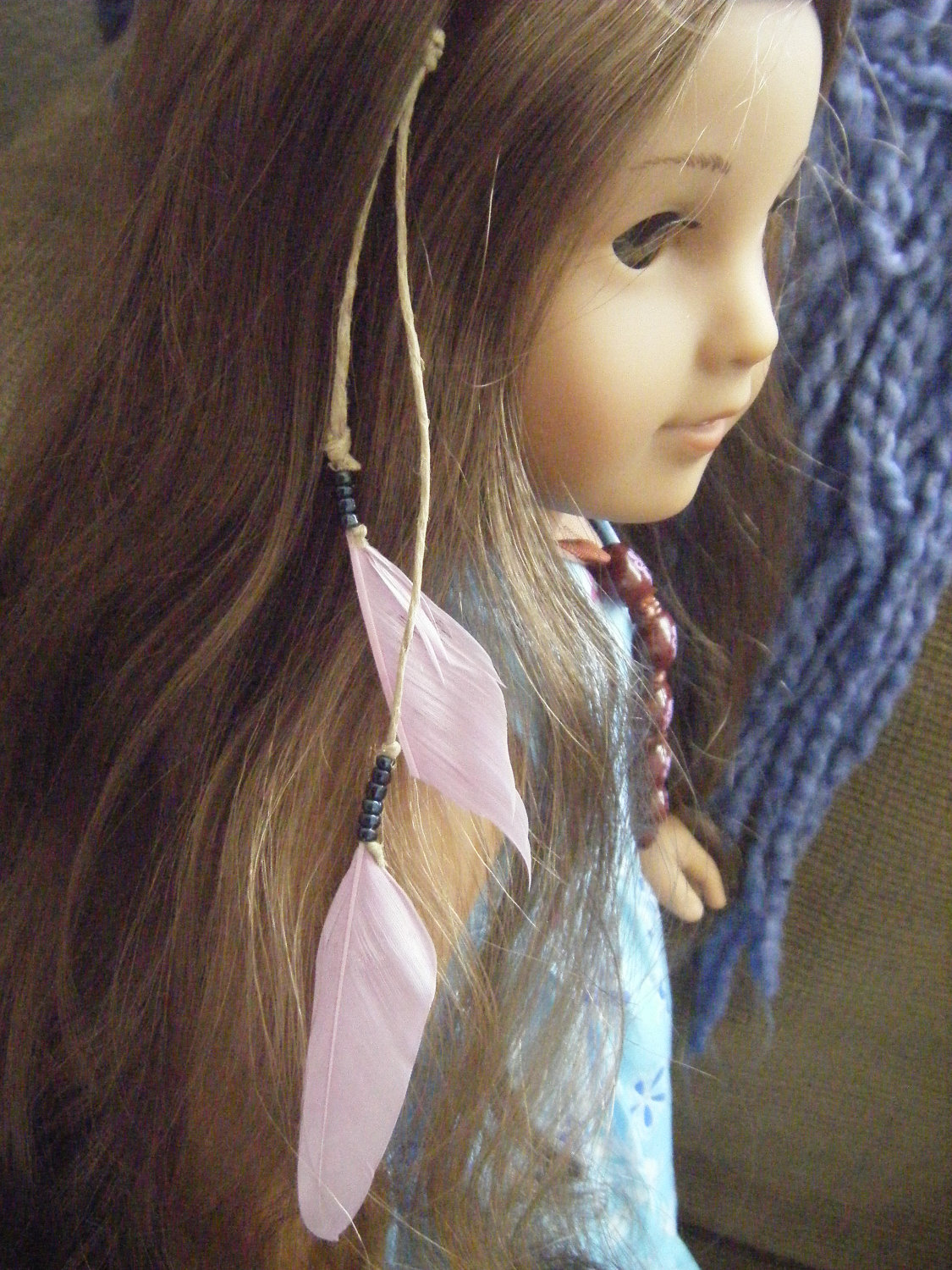 Karen Mom of Three's Craft Blog How to make Feather hair accessories