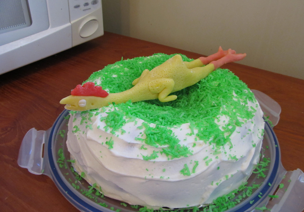 SubRosaRosaMundi Rubber Chicken Cake