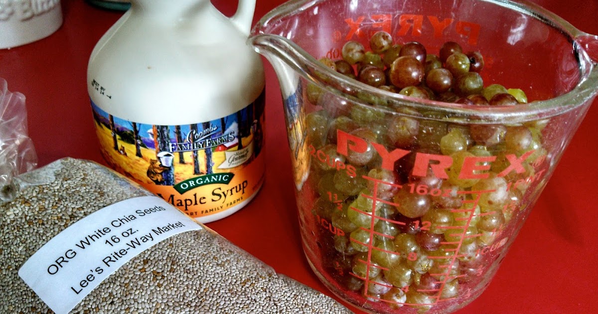 Savoring Flavors Raw Grape Chia Seed Jam