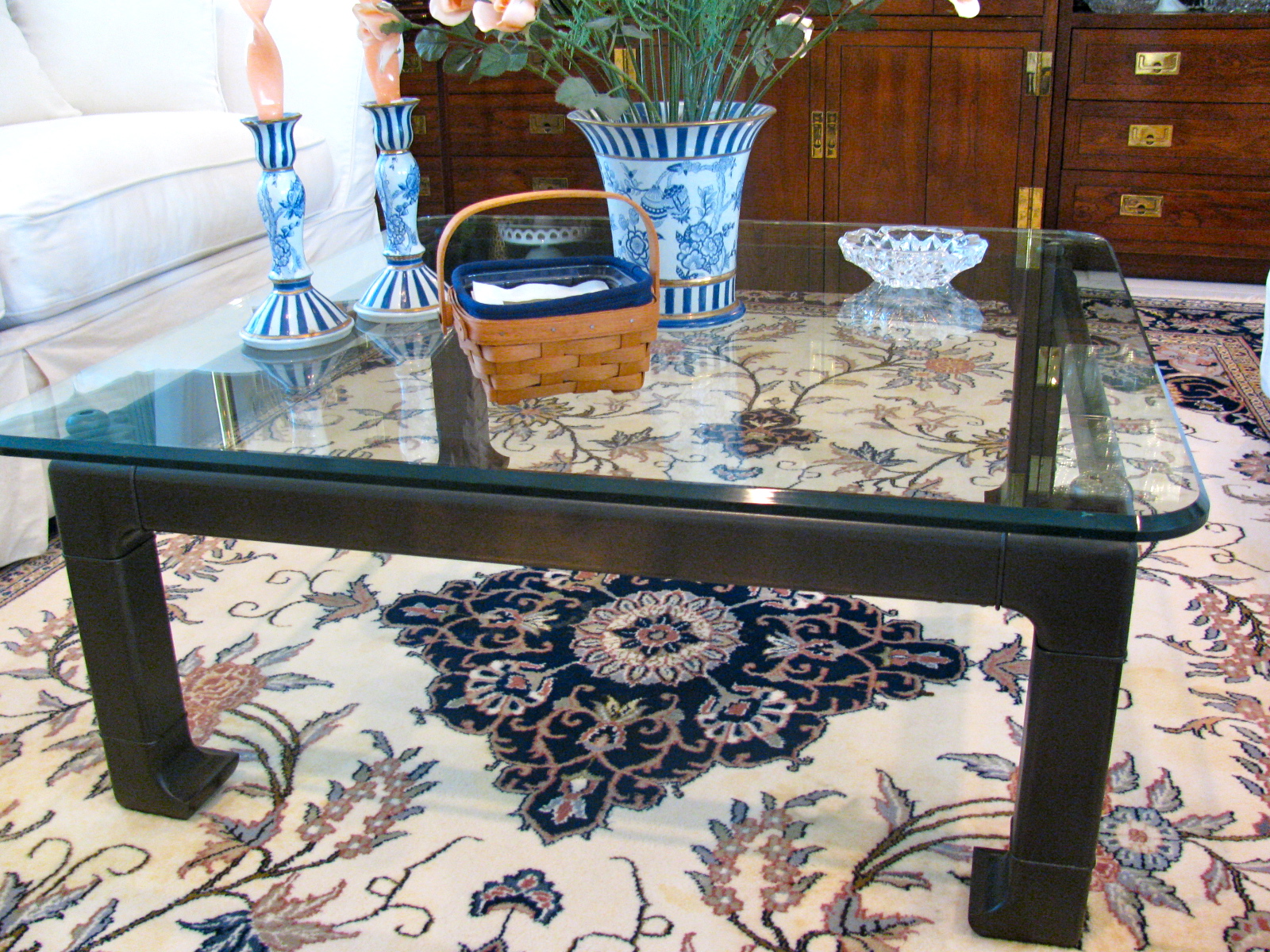 MAY DAYS Spray Paint Brass Coffee Table Makeover