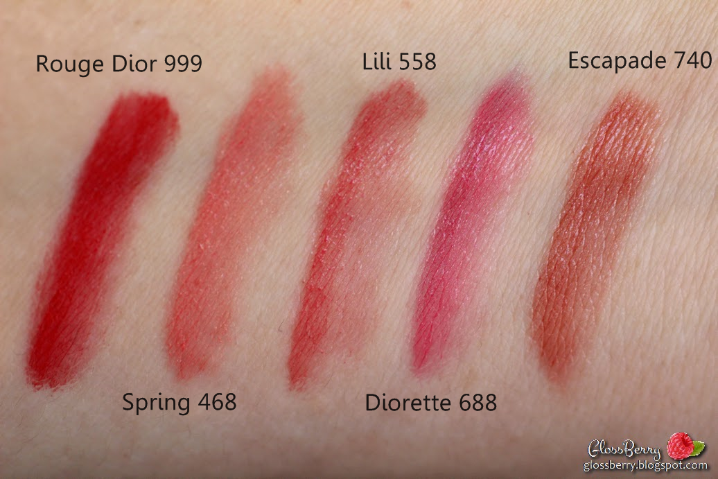 Rouge Dior Baume Natural Lip Treatment Couture Colour - 740 Escapade review swatches דיור שפתון באלם טבעי בז' גלוסברי בלוג איפור טיפוח glossberry beautyblog lipswatch 468 spring 558 lili 688 diorette 999 rouge dior