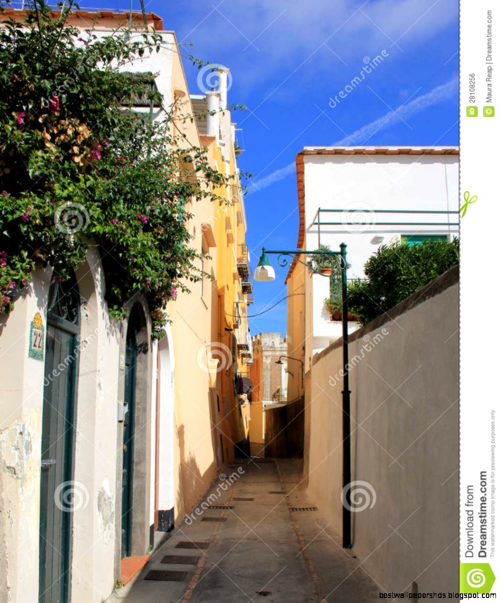 An alleyway in Anacapri on the island of Capri Italy An alleyway in Anacapri on the island of Capri Italy