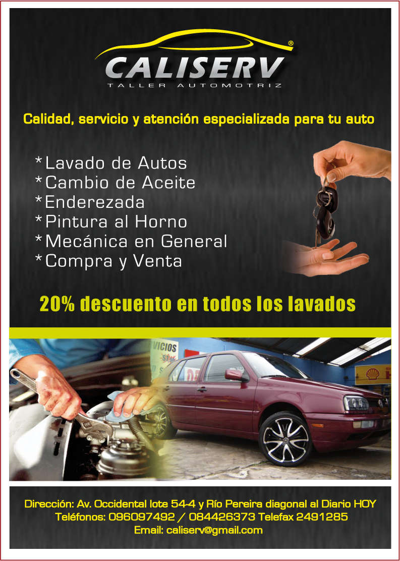 caliserv taller automotriz 2011 flyer mecanica automotriz