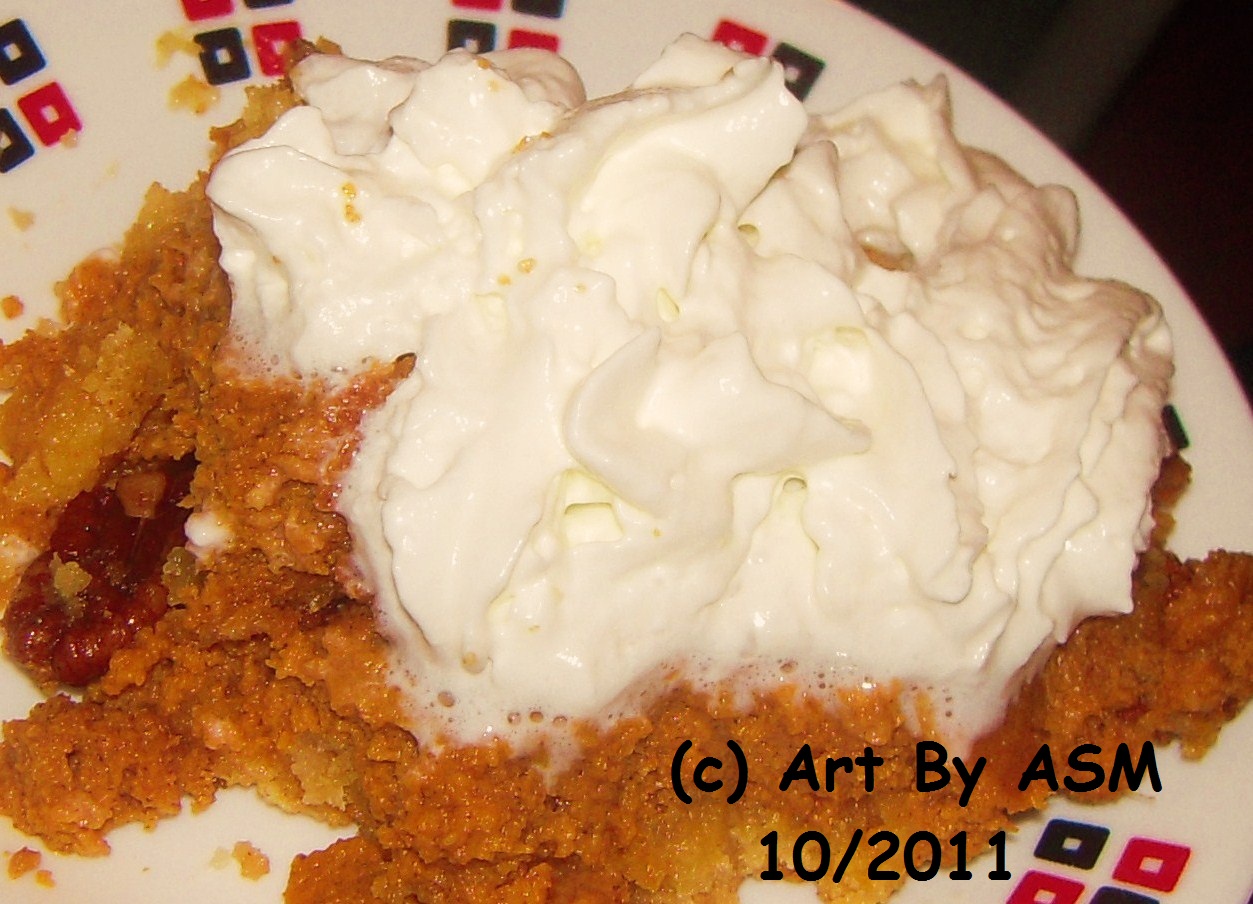 Art By ASM, It's In There.... Pumpkin Pie Dump Cake