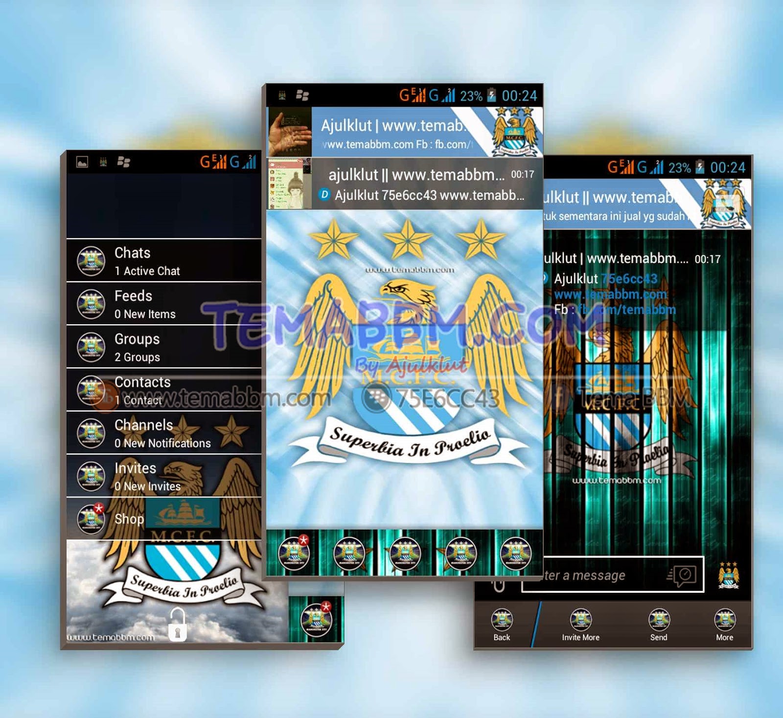 Tema BBM Manchester City Tema BBM Manchester City