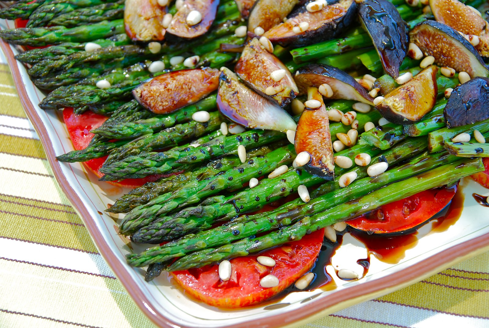 My Recession Kitchen...and garden Roasted Asparagus Salad