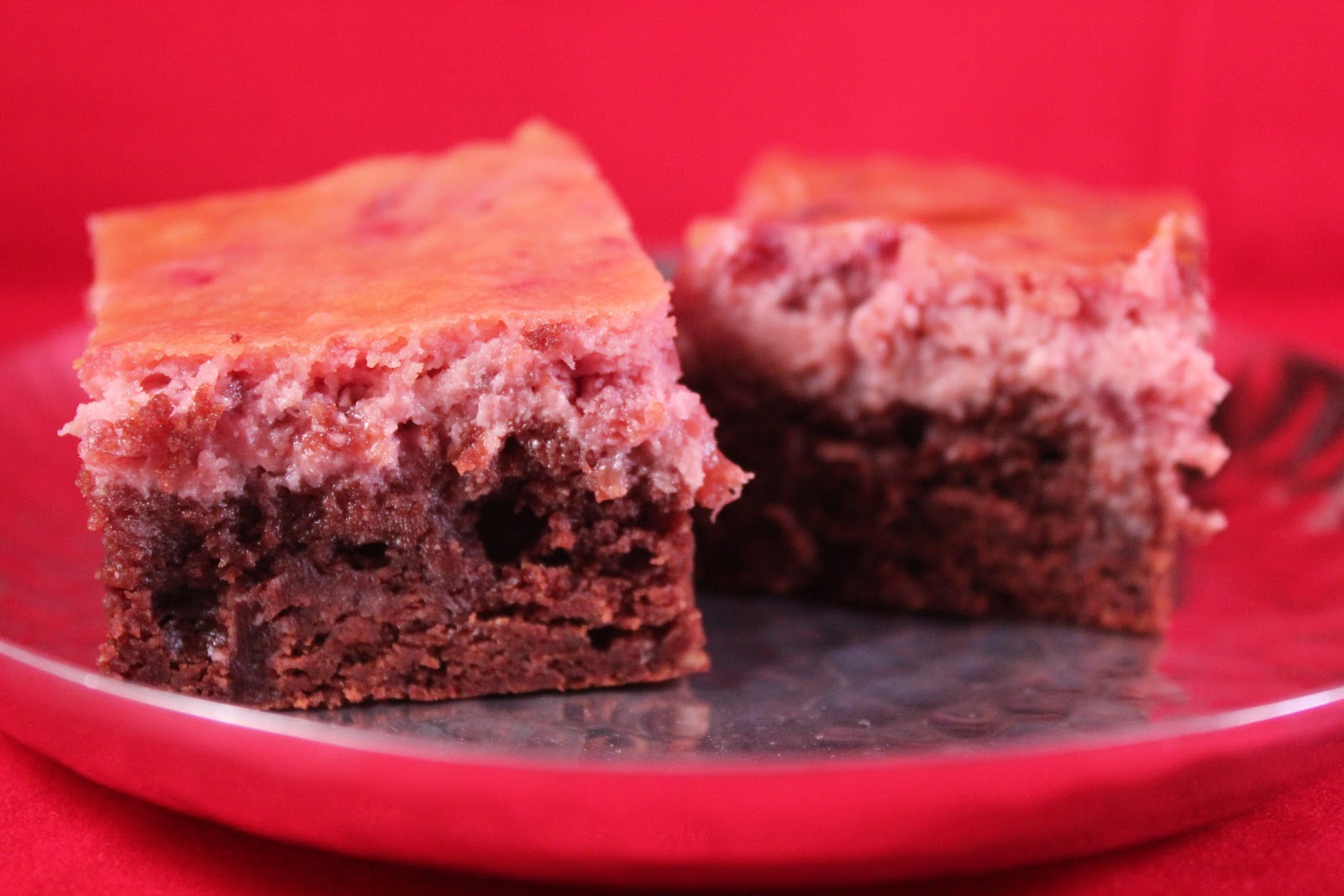 Delicious Dishings Cherry Cream Cheese Brownies