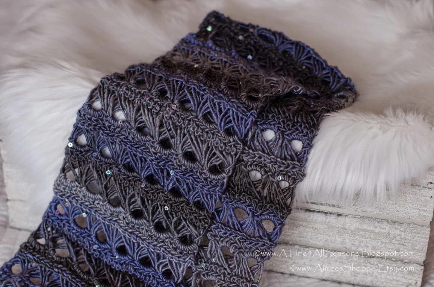 A Time For All Seasons Broomstick Lace Infinity Scarf