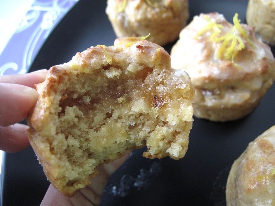 Foodiva's Kitchen Muffin Monday Pineapple JamFilled Muffins with Luscious Lemon Glaze