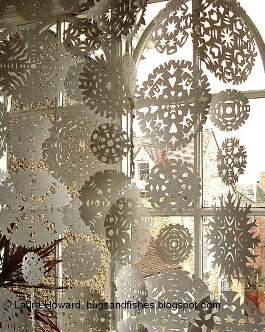 Bugs And Fishes By Lupin Snowflake Curtain