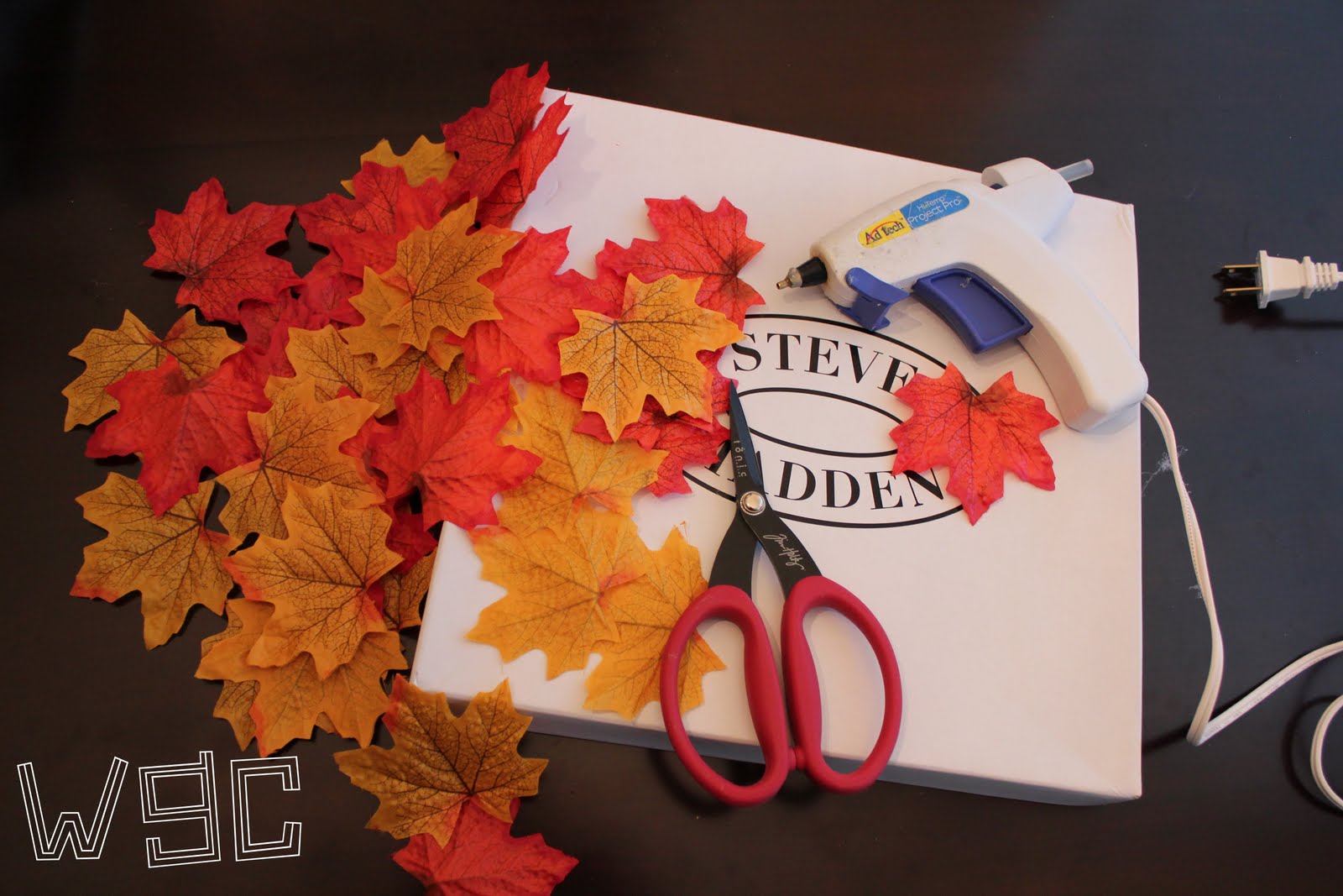 Wayward Girls' Crafts Fall Leaves "Canvas" Art for 1