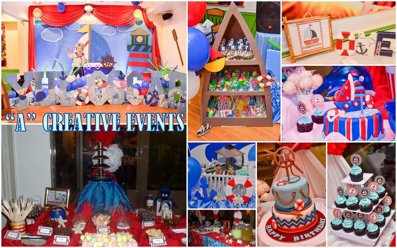 Nautical Themed Party For Yul Oscar Athena Miel S Balloons Bubbles