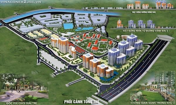Phối cảnh tổng thể Khu đô thị Kim Văn Kim Lũ