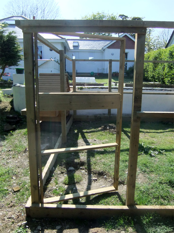 Our Chicken Run Progress Lovely Greens Garden Living and Making