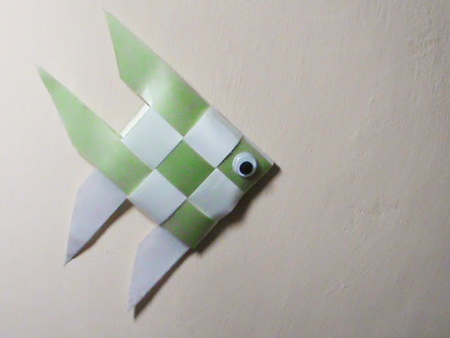 Kreasi Ikan dari Pita Jepang (Polypropylene Ribbon)