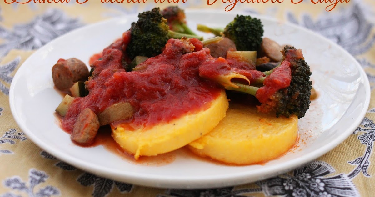 Wholesome Dinner Tonight Baked Polenta with Vegetable Ragu {Glutenfree}
