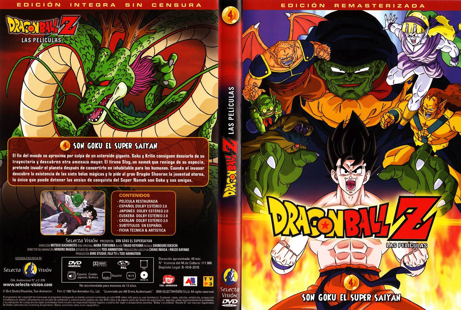 Dragon_Ball_Z_4_Son_Goku_El_Super_Saiyan-Caratula - [DD] Dragon Ball Z Película 4 Goku Es Un Super Saiyajin - Anime Ligero [Descargas]