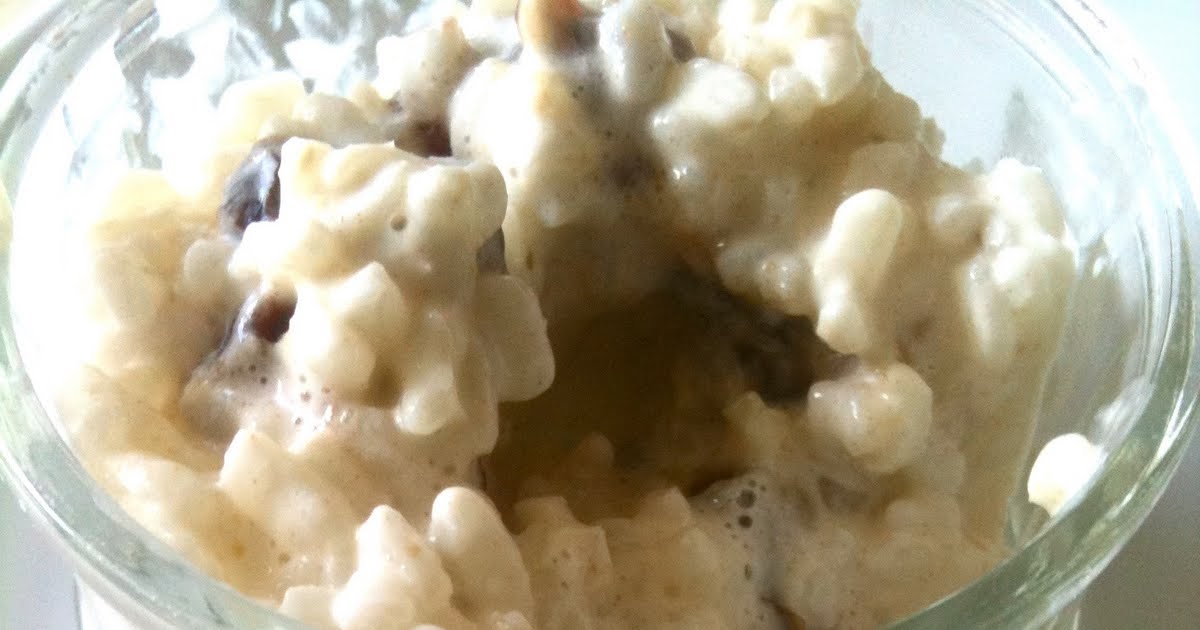 mamacook Rice Pudding for Babies and Toddlers; a lesson in health and