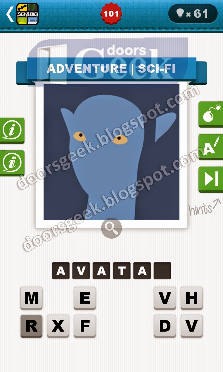 Movie Quiz Level 101 (bubble quiz games) Doors Geek