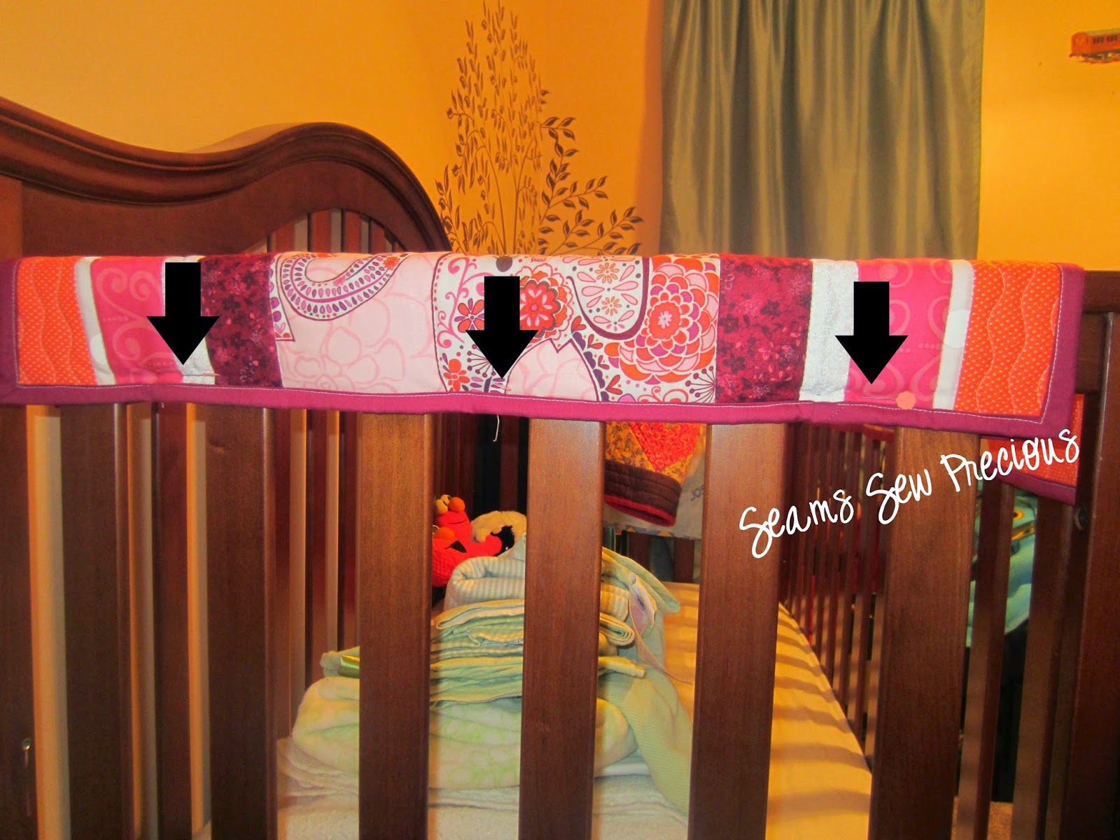 Seams Sew Precious Sewing for the Nursery Crib Rail Covers