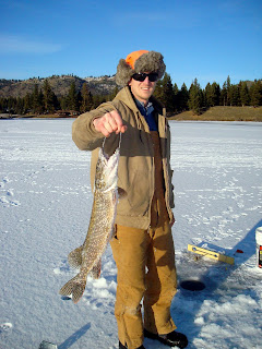 Ice fishing in western Montana – pike was the big catch