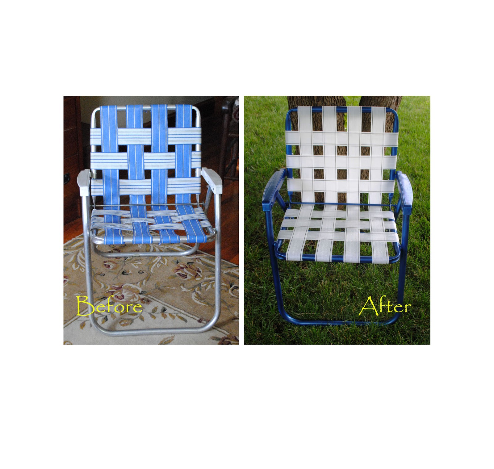 One Day at a Time Lawn Chair Makeover